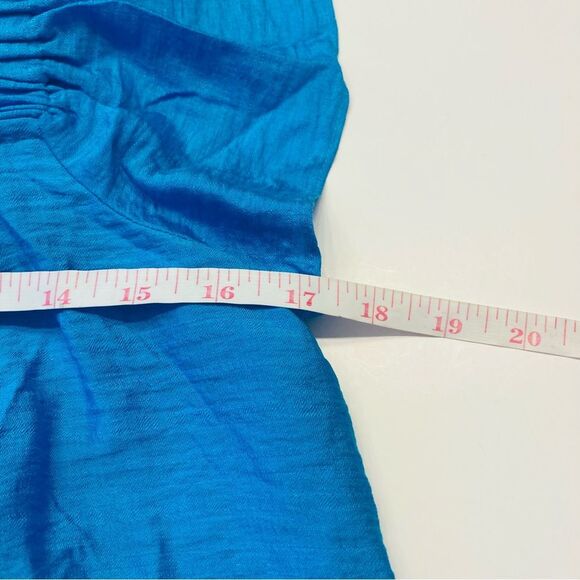 Lilly Pulitzer Caralisa Flutter Sleeve Top‎ Square Neck Size S Tangier Teal NEW - Picture 9 of 11